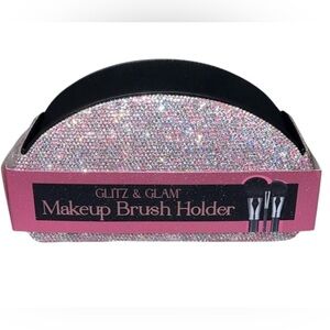 ‼️ SALE‼️✨️ VIRAL Glitz & Glam Makeup glitter Rhinestone Brush Holder ✨️